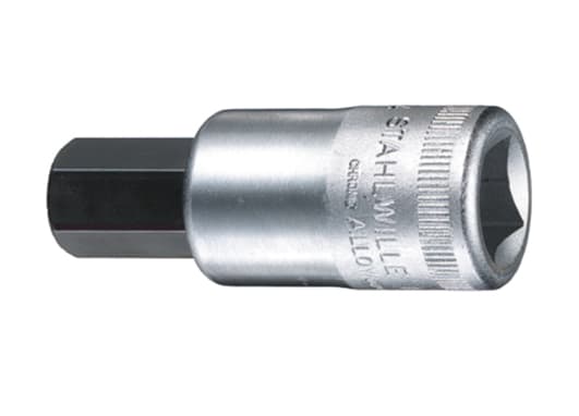 STAHLWILLE 03050019, Støpselsett, 1/2", Metrisk, 5 hoder, 19 mm, Kromfarget