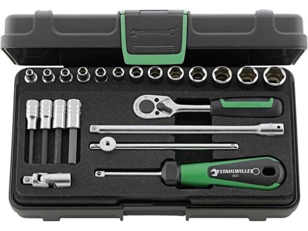 Stahlwille 40/44/17/5 KN Topnyckelsats 1/4 (6,3 mm) 22 delar 96011113