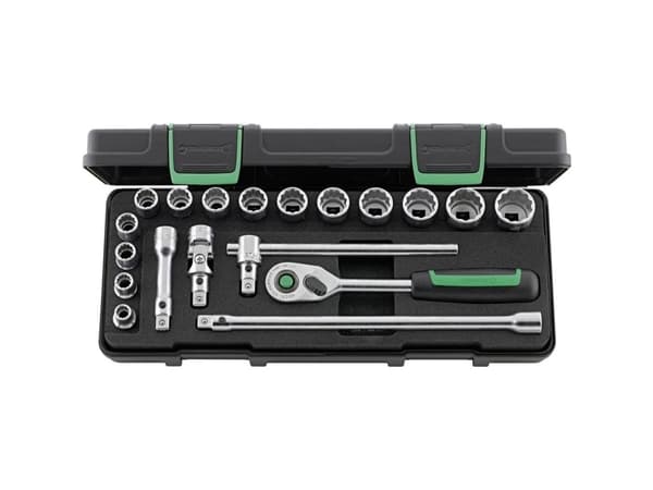 Stahlwille 45/14/5I QR KN KN Top -avainsarja 3/8 (10 mm), 19 osaa 96021180
