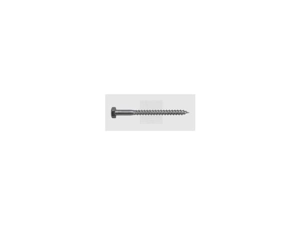 Toolcraft Träskruv SWG 10 mm 120 mm Sexkantshylsa DIN 571 Stål galvaniserat 10 st