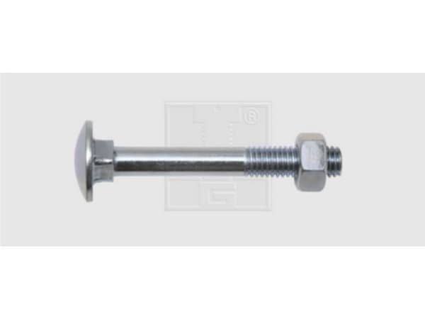SWG Flade rundhovedskruer M10 240 mm Udvendig sekskant DIN 603 Stål verzinkt 25 stk