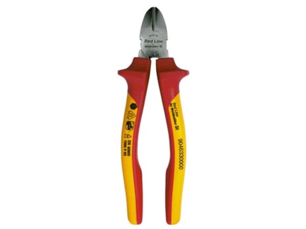 Weidmüller SE HD 180, Diagonal tang, Slitebestandig, Rustfritt stål, Rød, Gult, 180 mm, 180 mm