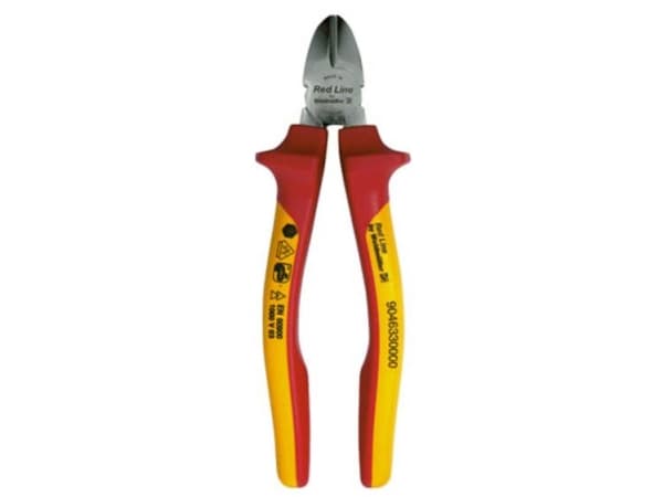 Weidmüller SE HD 180, Diagonal tang, Slitebestandig, Rustfritt stål, Rød, Gult, 180 mm, 180 mm