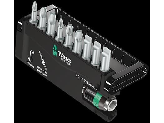 Wera Bit-Check 10 Universal 3 - Ruuvimeisselisarja - 10 kappaletta