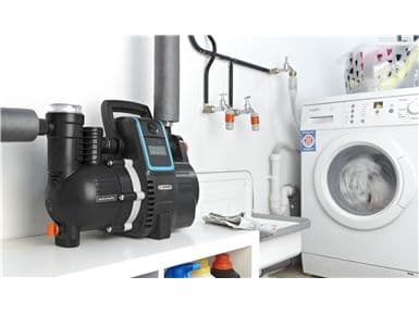 Gardena 19106-20, 1300 W, AC, 5 stang, 5000 l/t, IPX4, Sort, Cyan, Oransje