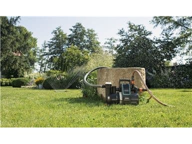 Gardena 19106-20, 1300 W, AC, 5 stang, 5000 l/t, IPX4, Sort, Cyan, Oransje