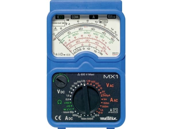 Metrix MX1 Hånd-multimeter Analog CAT III 600 V