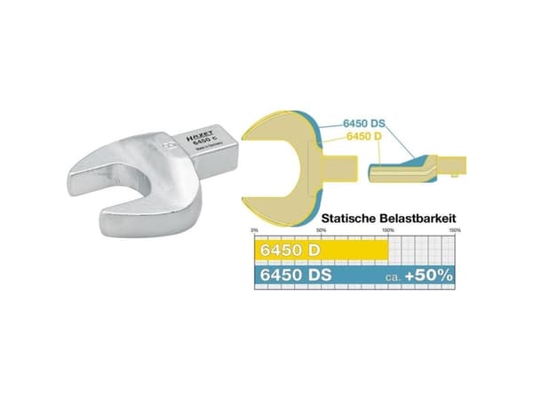 HAZET 6450C-13, Yksittäinen kohde, jakoavaimen päätyliitin, Kromi, 13 mm, 29 mm, 39 mm