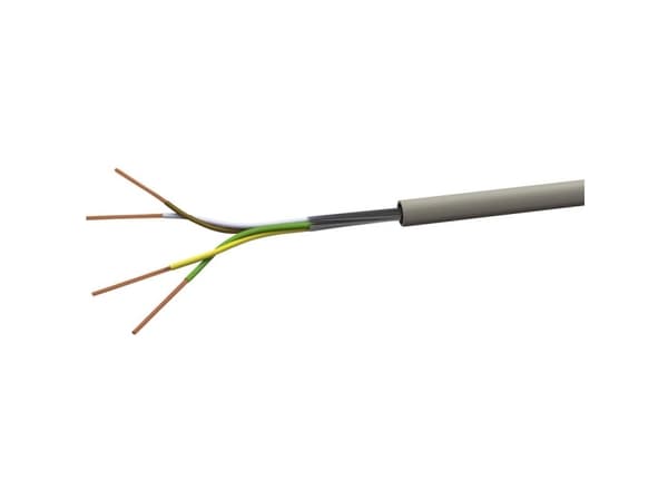 VOKA Kabelwerk LiYY Styreledning 2 x 0,50 mm² Grå (RAL 7001) LIYY2X05 100 m