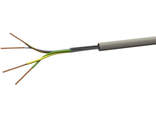 VOKA Kabelwerk LiYY Styreledning 2 x 0,50 mm² Grå (RAL 7001) LIYY2X05 100 m