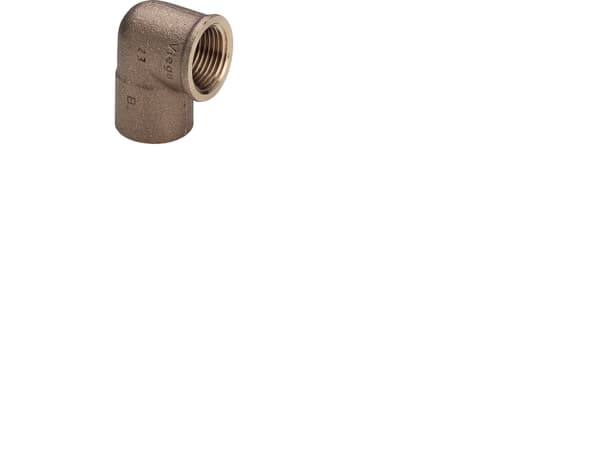 Viega overgangsvinkel 90° muffe/muffe 22 mm x 34" rødgods