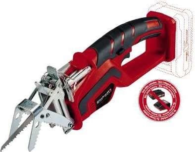 Einhell GE-GS 18 Li-Solo, Ohisyöttö, Musta, Punainen, Ruostumaton teräs, 15 cm, 9 cm, 1,14 kg - SOLO