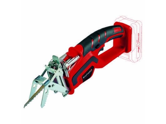 Einhell GE-GS 18 Li-Solo, Ohisyöttö, Musta, Punainen, Ruostumaton teräs, 15 cm, 9 cm, 1,14 kg - SOLO