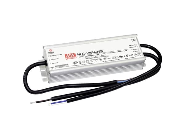 MEAN WELL HLG-120H-20A, 120 W, IP20, 90 - 305 V, 6 A, 20 V, 68 mm