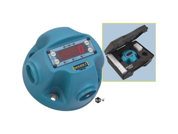 HAZET 7903E, Digitaalinen vääntömomenttikulmasovitin, Blå, Plast, Nm, 25 Nm, 1%
