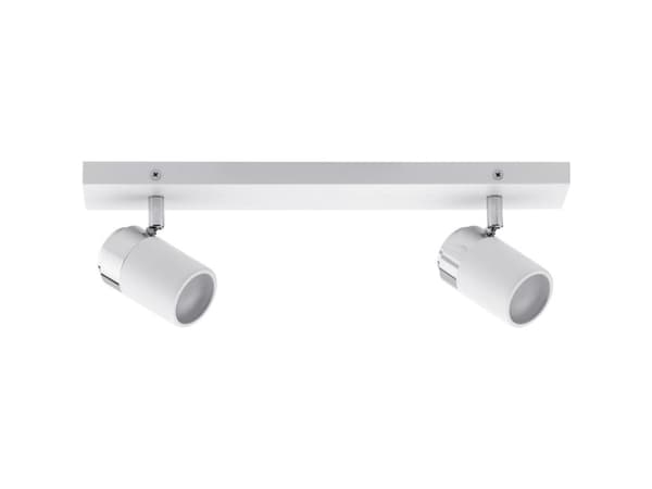 Paulmann Spotlight Zyli taklampe IP44 maks. 2x10W GU10 Hvit/Krom 230V Metall Kromfarget, Hvit