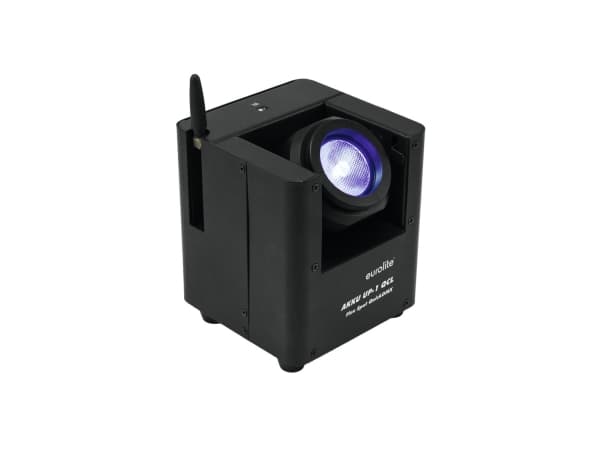 Eurolite UP-1 QCL, Disco-stroboskooppi, Lajittelu, IP20, LED, Knapper, Trådløs, Led, LED musta