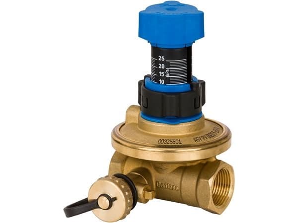 DANFOSS ASV-PV15 differenstryckregulator ASV-PV-4G. G1/2" automatisk reglerventil för värme- och kylsystem