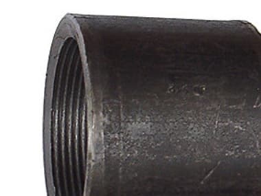 Taottu holkki musta 3/4 - St.35.8-1