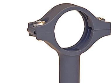 Rörhållare 18 mm - mörkgrå. medium modell PA6