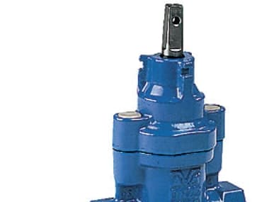 AVK 1.1/4" stikledningsventil, duktiljern, med indvendigt rørgevind, PN16