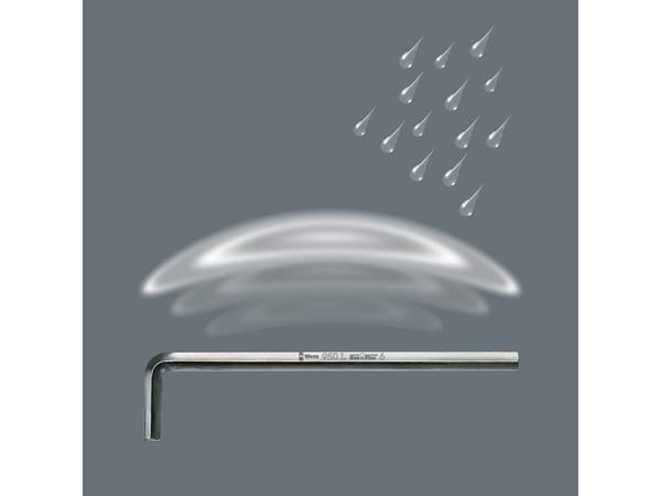 Wera 05021075001, Insexnyckel med L-handtag, Metrisk, 1 styck, 12 mm, Krom, 12,5 cm