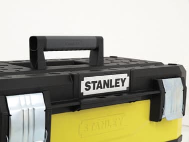 Stanley 1-95-612, Verktygslåda, Metall, Plast, Svart, Gul, Gångjärn, 487 mm, 293 mm