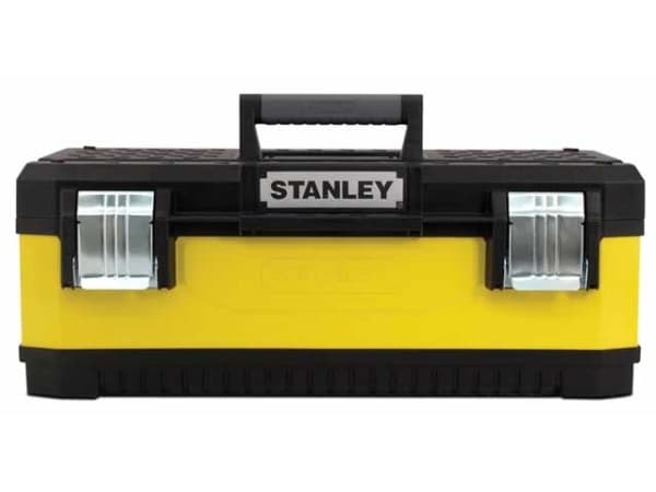 Stanley 1-95-612, Verktygslåda, Metall, Plast, Svart, Gul, Gångjärn, 487 mm, 293 mm