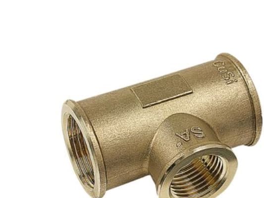 PURAFIT Tee 3/4X3/4X1/2. - .Siliciumbronze.Blyfri.