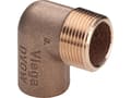 Pikkukuva 2 / 3: Vinkel 90gr 1/2 -15 mm - rørgevind nippel og loddemuffe (rørgevind nippel og loddemuffe)