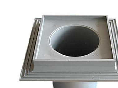 Maxiflex 110 mm afløbsskål til beton, uden studs og rist, lodret