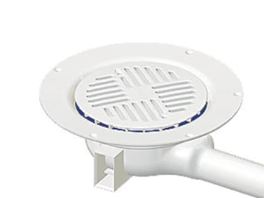 Purus Mini-afløb ABS Ø32 - t/bruseniche m/hvid rist. Vinyl