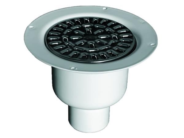 Purus BRAGE 110 mm afløbsskål t/vinyl, u/studs, lodret, rustfri