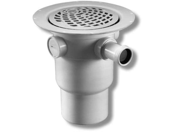 Purus loke gulvafløb t. vinyl lodret 75/110 med hv ø150 mm rist