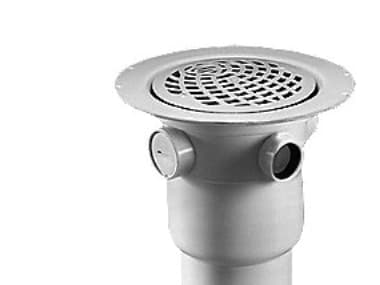 Purus loke gulvafløb t. vinyl lodret 75/110 med hv ø150 mm rist