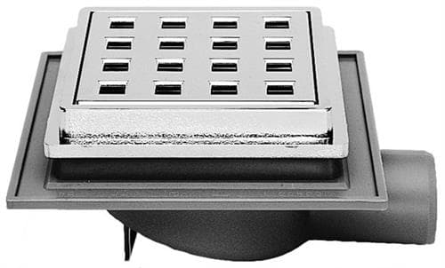 Maxiflex 32 mm afløbsskål til beton, uden studs, vandret, lav