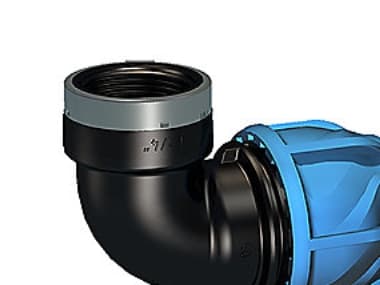 Kulmakappale 90° 32mm x 1 muhvi - iJOINT PN16. PP-NBR