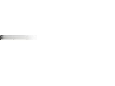 Unidrain-ritilä 3 mm:n vahvuisesta AISI 304 ruostumattomasta teräksestä ClassicLine-kehykseen - malli Anniversario, pituus 1200 mm