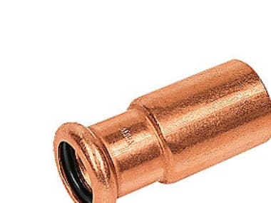 reduktionsmuffe 28x22mm - 28x22 mm med 1 muffe. Cu press. M og V bakker