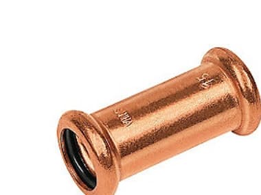 skydemuffe 18 mm rødg. - Cu press. M og V bakker. Rødgods