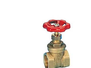 1" Slidventil, hylsa/sockel, mässing.