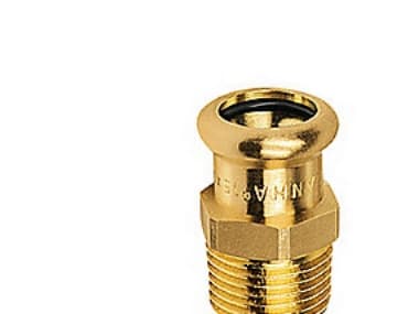 nippeli 1/2x15mm - 1/2x15mm Cu press. M og V bakker. Rødgods