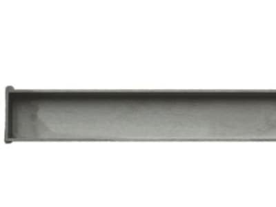 Unidrain HighLine Cassette - Linje rustfrit stål: L800mm H 12mm til gulvafløb