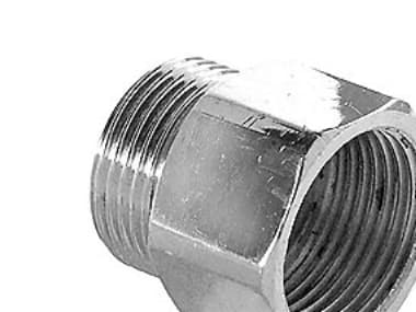 Spidsmuffe messing 12" x 38" forkromet