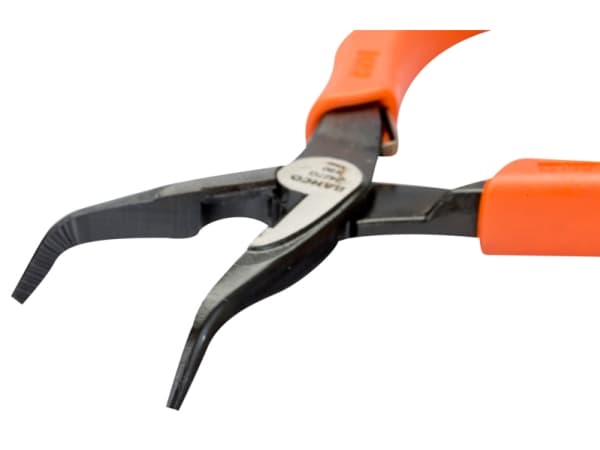 Bahco Spisstang, bøyd spiss 45°, hård ståltråd, 1,62 cm, 4,9 cm, 8,5 mm, Stål, Polypropylen (PP), Sort, Oransje