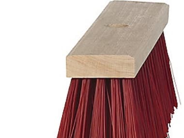 Gadekost 74x347mm 17rk - rødbrun pvc 2517h, uden skaft