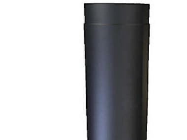 MB Svart rör 130mm 500 lgd. - längd 500mm x 2mm u.renseklap