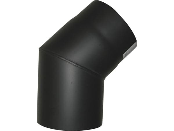 MB Sorte røgr. 130mm knærør 45 - knærør 45ø