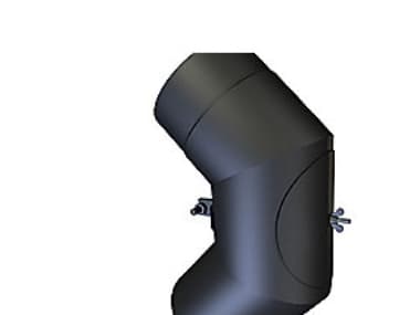 MB Musta savu 130mm polvi raajalla - polvi 90mm-smig-puhdistusraaja raajalla