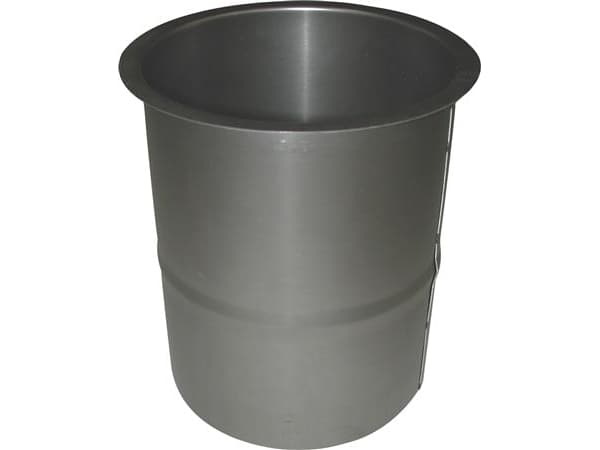 130 mm Metalbestos Sorte røgrør murbøsning, lige 100 mm